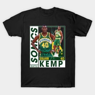 Shawn Kemp The  Reign Man Basketball Legend Signature Vintage Retro 80s 90s Bootleg Rap Style T-Shirt